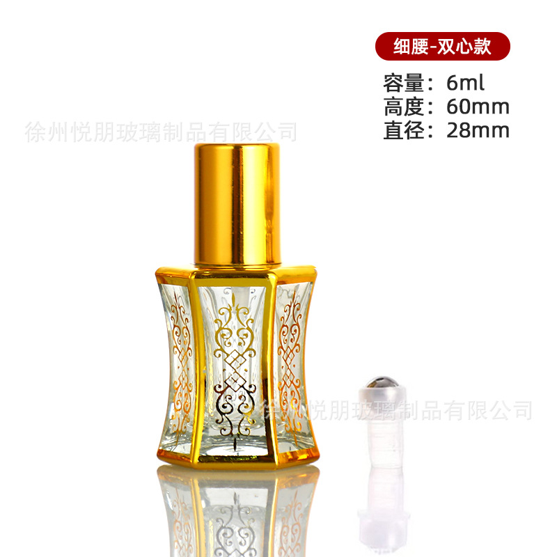 6ml; 플랫탑커버+스틸볼[더블하트 패턴];