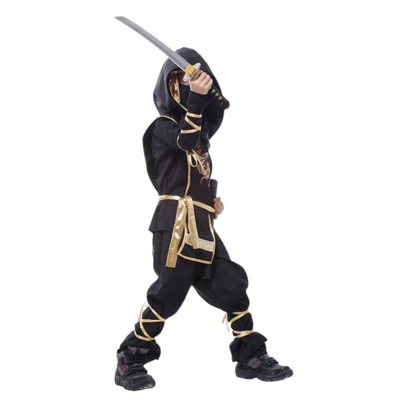 Хэллоуин-маскарад, Карнавальная Вечеринка B- 0100, костюм для боевых искусств Наруто, детский игровой костюм для мальчиков