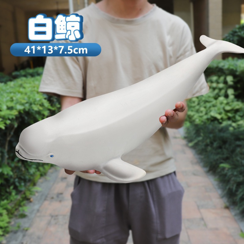 Dolphin, animal marino, gran tiburón, niño, juguete, simulación de goma suave, niño, mundo submarino, modelo de ballena al por mayor