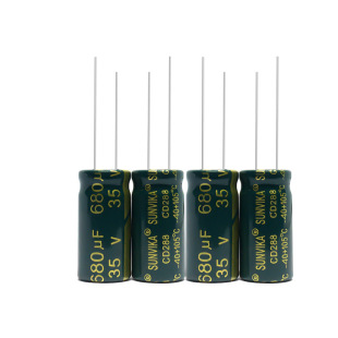 Customized Capacitor Components Capacitor 35V Hair Removal Instrument Capacitor Driver Led Aluminum Electrolytic Capacitor Manufacturer