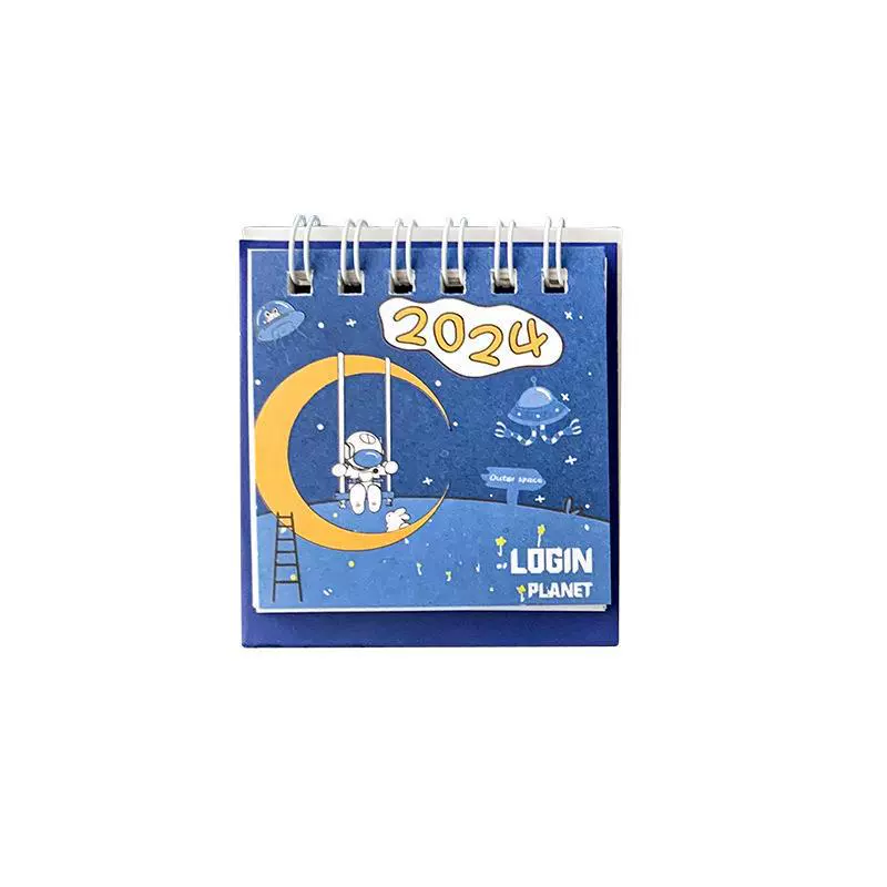 Small cartoon cute handheld desk calendar, wholesale