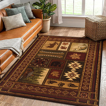 跨境 美式乡村地毯家用客厅满铺地毯民族风酒店民宿装饰地毯现货