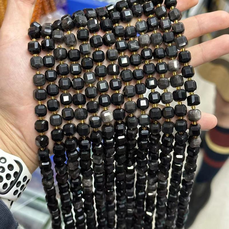天然石角糖8mmブロック正方形瑪瑙水晶DIYアクセサリーアクセサリー半製品ビーズビーズ|undefined