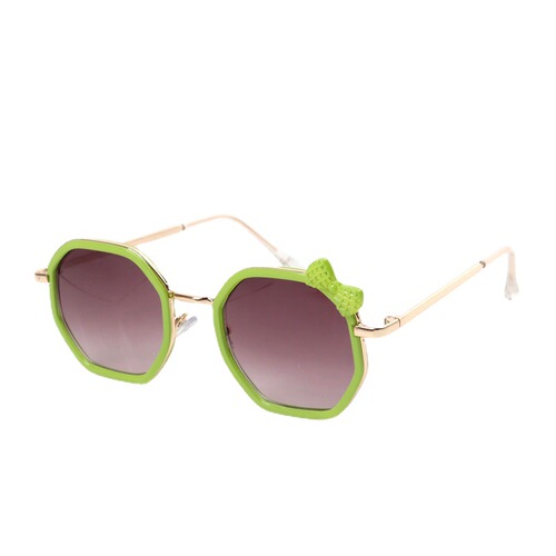 Baby Girl Fashion Korean Style Square Frame Sunglasses with Personality Bowknot Gradient Lenses Outing and Photo Sunglasses