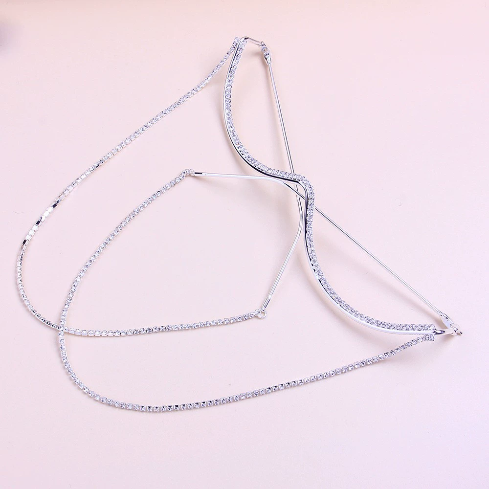 Геометрические очки, волнистые линзы, цепь, Aliexpress
