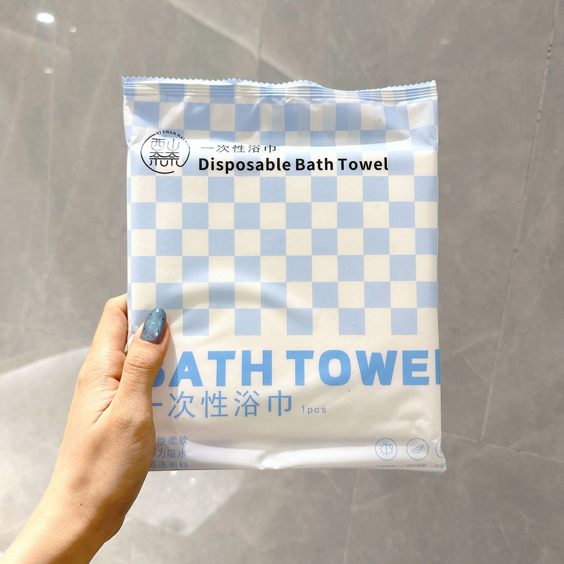 120*65cm 파란색과 흰색 바둑판(인기 도서)