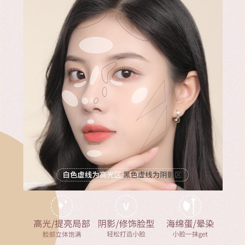 NOVO立体双头修容高光棒遮瑕修颜阴影立体鼻影高鼻梁高光V脸笔女|undefined