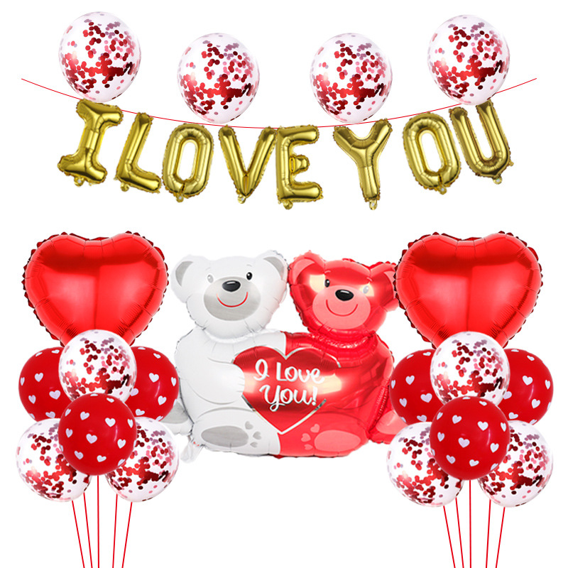 Valentine's Day Heart Shape Aluminum Film Party Balloons display picture 1