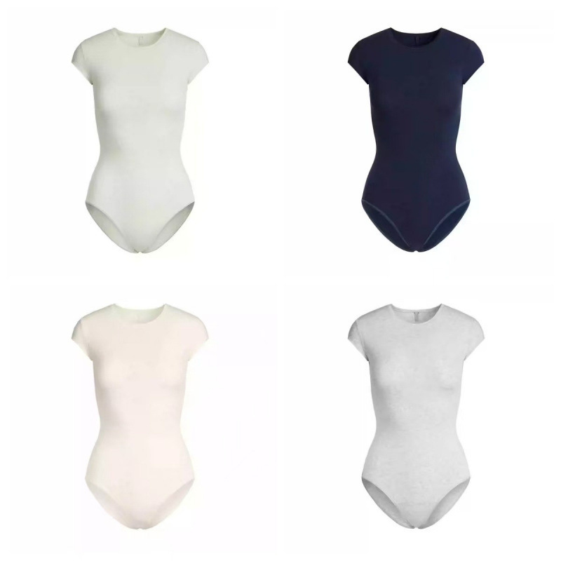 New Product Skims Cotton Jersey Taysuit Sleeveless Vest with Large Round Neck, One-Piece Outfit New Product Skims Cotton Jersey Taysuit Sleeveless Vest with Large Round Neck, One-Piece Outfit