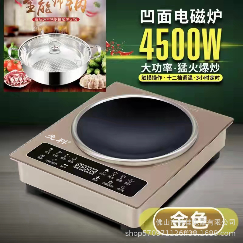 황금 단일 수프 냄비