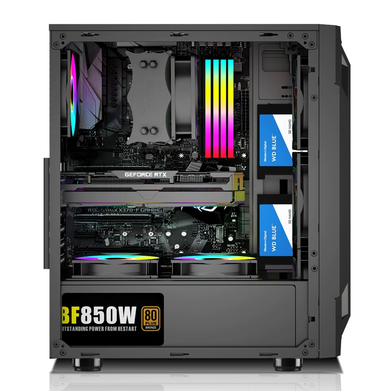 Корпус игрового ПК Lonely Brave MINI, с tempered glass боковой, поддержка ATX/MATX, алюминиевый сплав