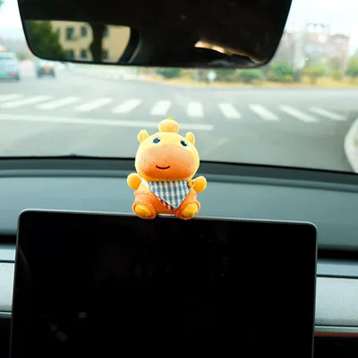 Seat belt shoulder pad | Decoration Ornament - red-and-blue-scarf-sitting-posture-capybara-lulu-display-ornament-genuine-doll-no-specifications