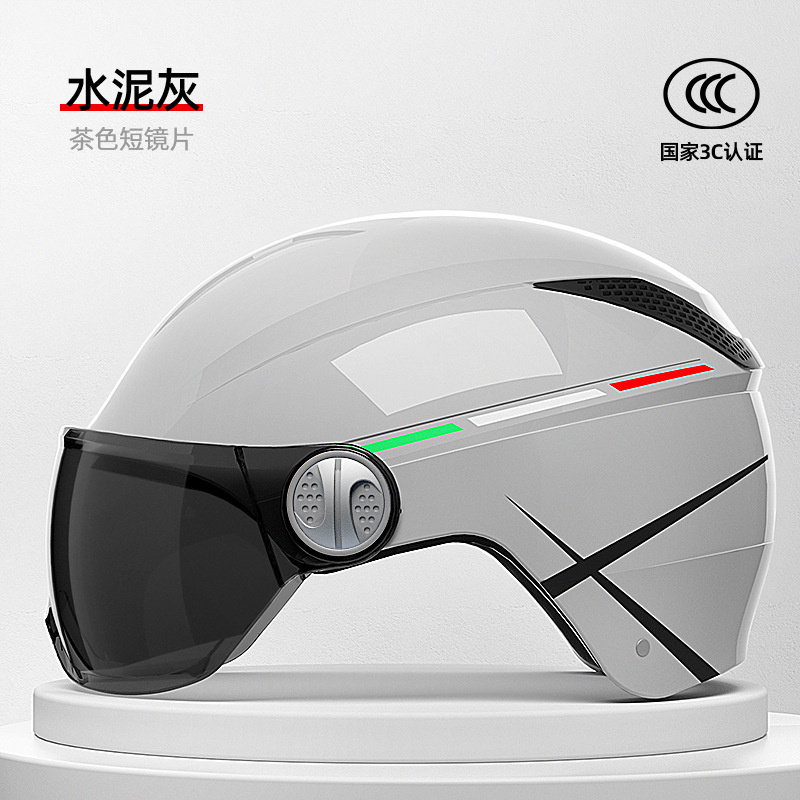 [Personalizado] Casco de motocicleta certificado 3C para vehículos eléctricos, casco transpirable unisex para adultos de verano.