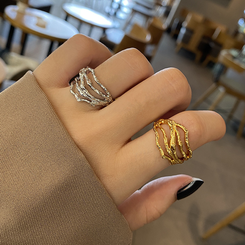 Creative fashionable retro brand ring