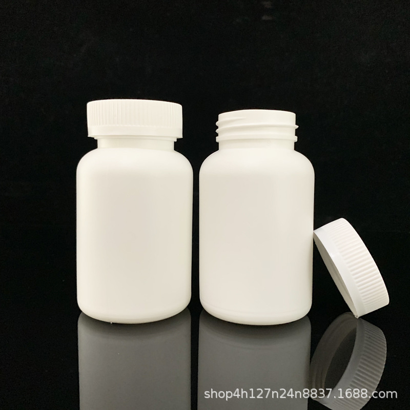 供应225ml钙片瓶胶囊瓶 保健品瓶 圆形塑料瓶子药瓶压旋盖塑料瓶