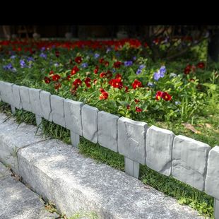 Plastic Fence Fence Garden Guardrail Garden Gardening Fence Christmas Villa Outdoor Foldable Small Fence