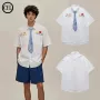 短袖小众少年手绘衬衣