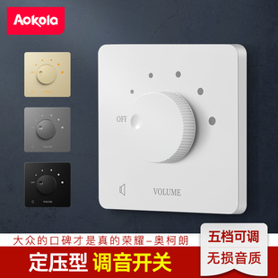 Type 86 constant voltage tuning switch volume controller sound switch background music controller volume adjustment knob