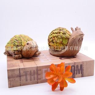 Cross-border resin crafts tortoise snail decorative garden ornaments creative simulation indoor landscaping courtyard ornaments