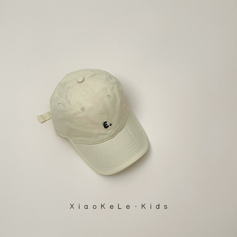 ins sombrero para niños bordado coreano sombrero de béisbol primavera y otoño 2 años de niño sombrero de lengua de pato niñas estilo extranjero moda versátil