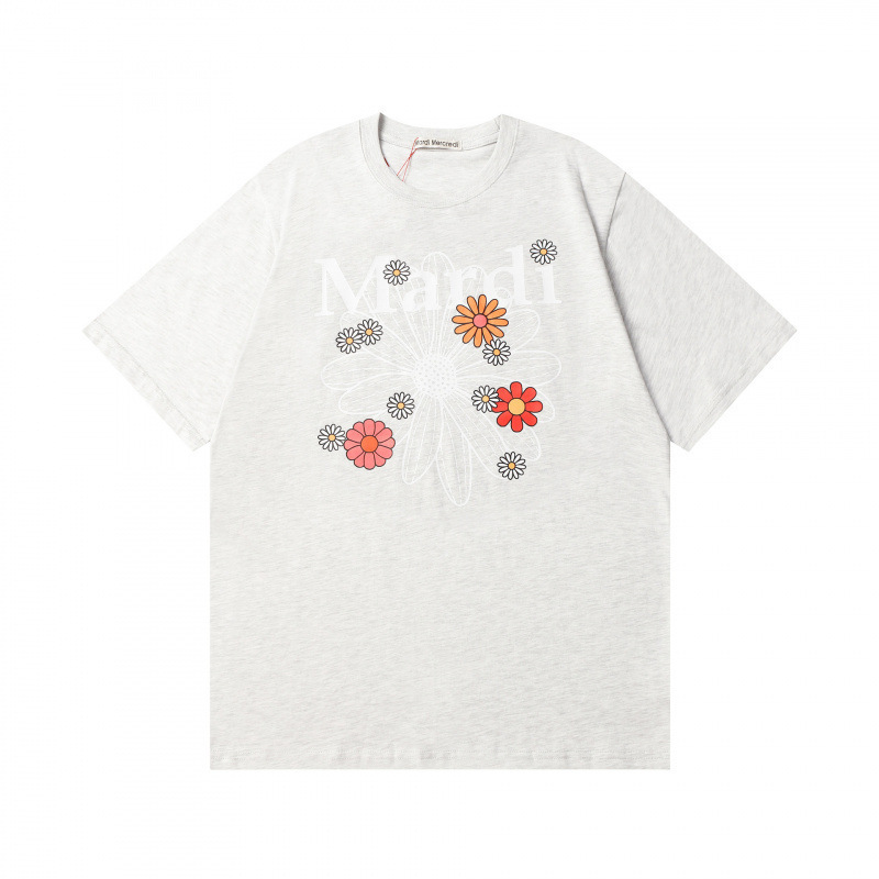 【カウンター品質】韓国マルディトレンドブランド半袖Tシャツリトルデイジードーマンプリントラウンドネックピュアコットンクロスボーダー|undefined