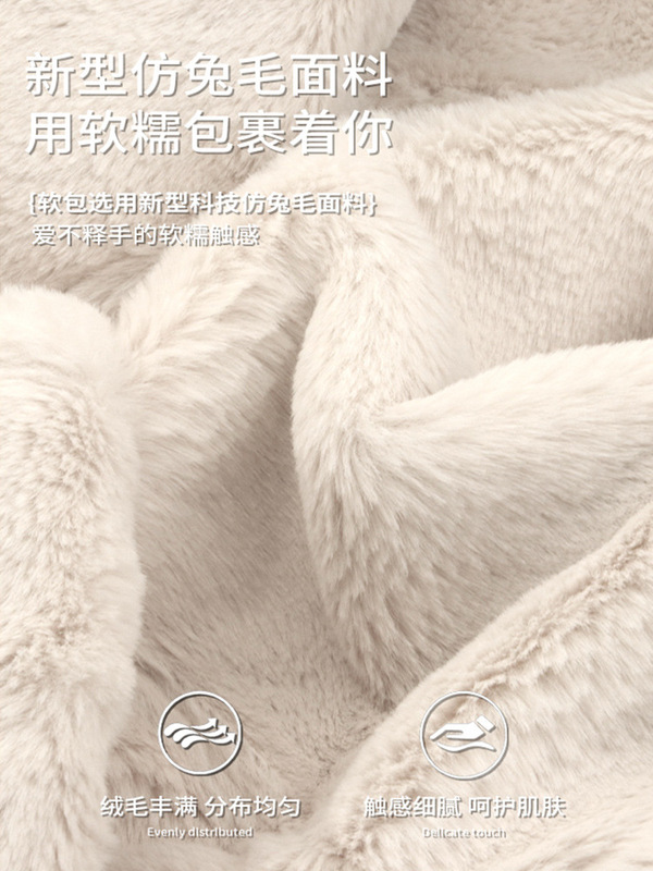 白色毛绒毛毛羊羔毛外套女新款冬季加厚可爱兔毛羊羔绒秋冬毛茸茸|undefined