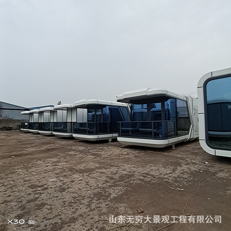 Gran paisaje drenaje edificio lugar escénico Manor característica Starry Sky alojamiento habitación estructura de acero B & B fabricante de hoteles