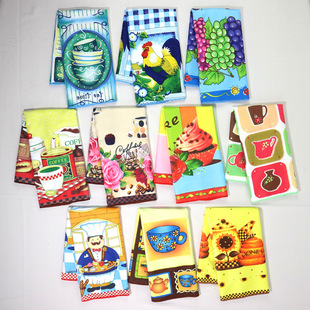 Cross-Border Export, Export Export Factory Direct Supply, Custom-Made Reactive Printed Tea Towels with Samples and Drawings, Various Patterns Available
