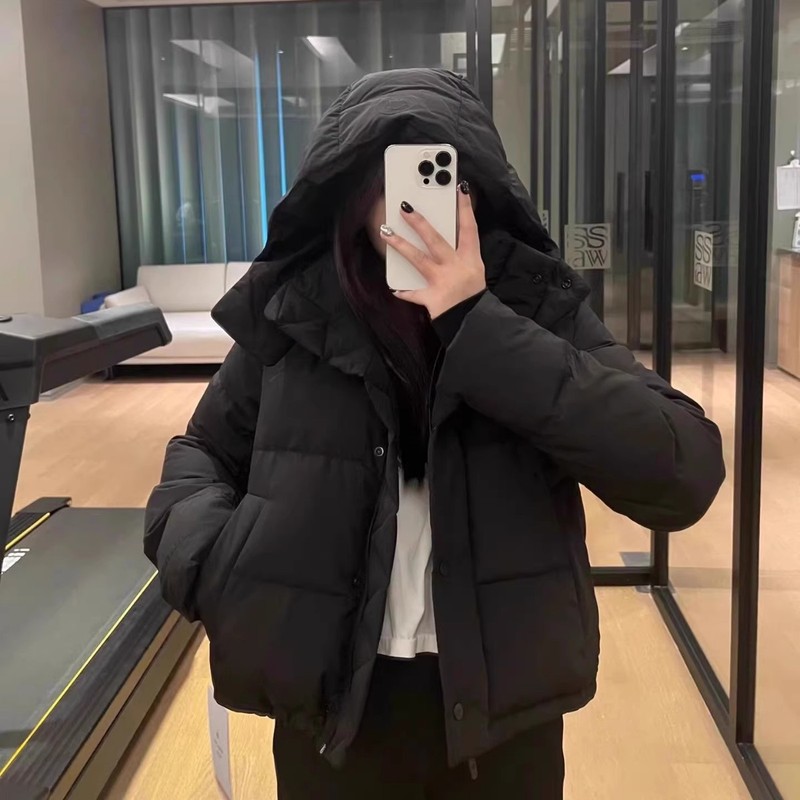 lulu同款Wunder Puff Jacket四格连帽羽绒服泡芙短款鸭绒超轻外套|undefined