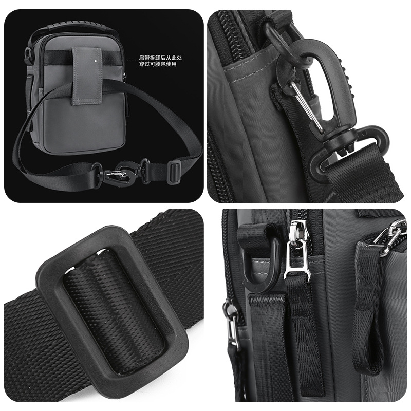 WEPOWER nuevo bolso de hombro para hombre impermeable al aire libre multifuncional bolso de mensajero casual de moda