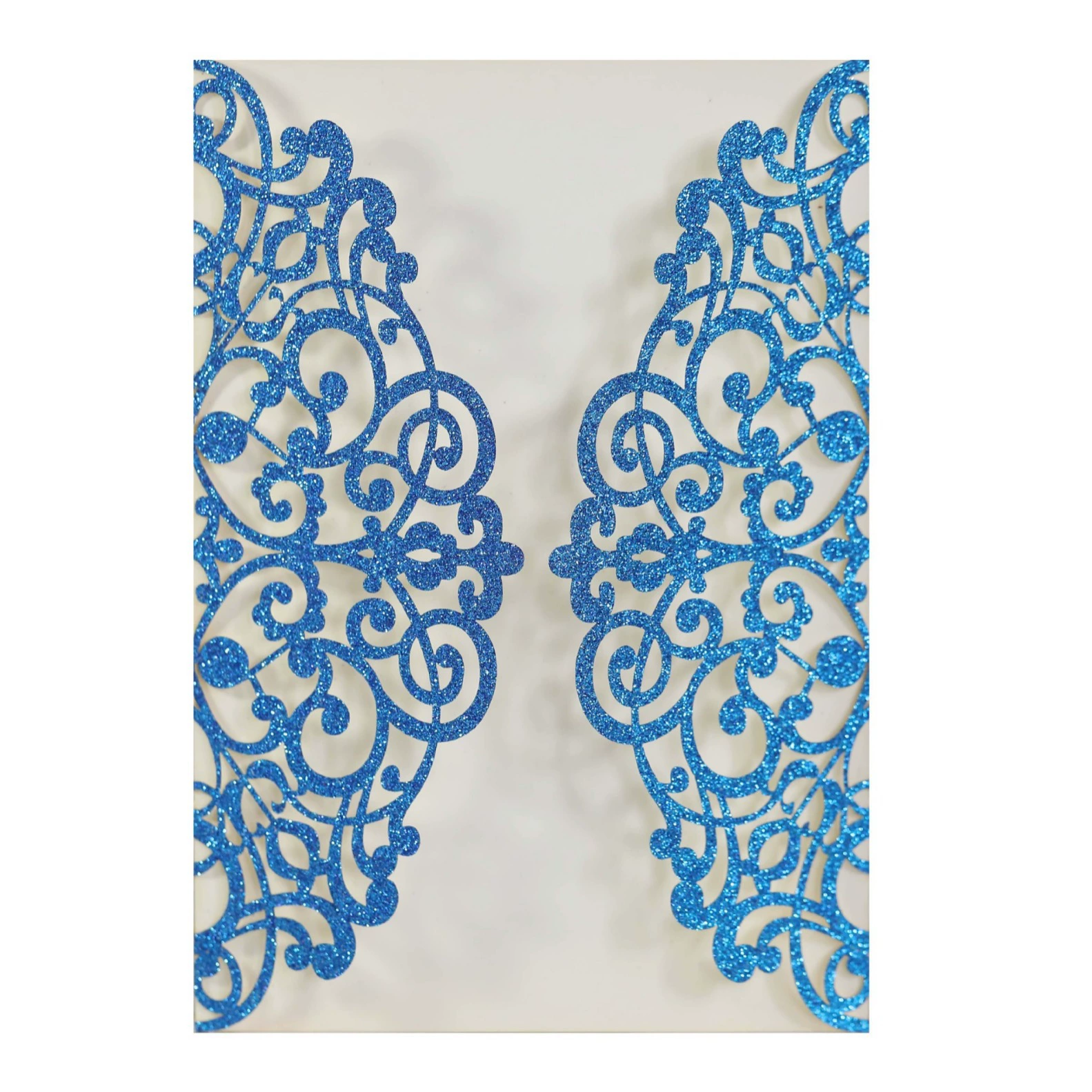 Трансграничная спотовая свадьба высокого класса приглашение луковая бумага розовая синяя карта выдолблена благословение приглашение оптовая продажа