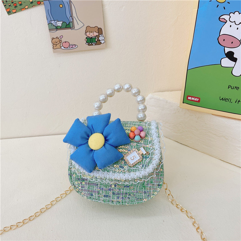2023 primavera nueva lentejuelas Lindo bolso de los niños ropa de los niños a juego Niña princesa bolsa 3-7 años de edad bolsa de mensajero