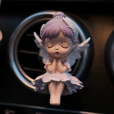 Car creative cute dancing girl Other Automotive Interior Supplies - ballet-girl-purple-air-outlet