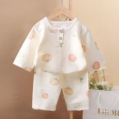 子供の家の服の半袖の5分のズボンの赤ちゃんのスーツの子供の家の2つのセットのカジュアルな服の男女のパジャマ