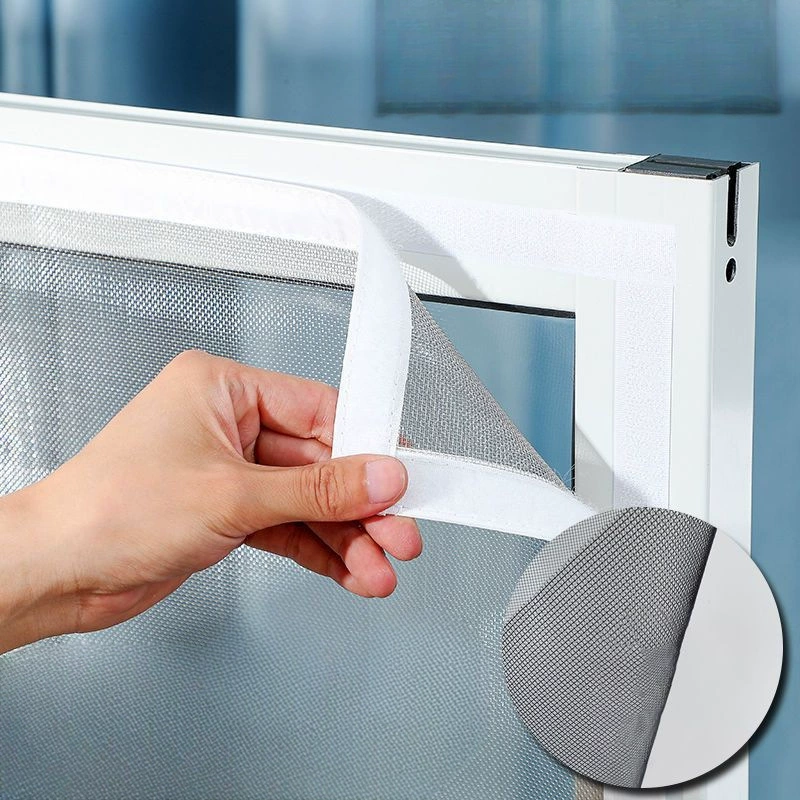 Самоклеящаяся москитная сетка с липучкой для окон, самостоятельная установка для домашнего использования, предотвращает царапины кошек и укусы мышей.