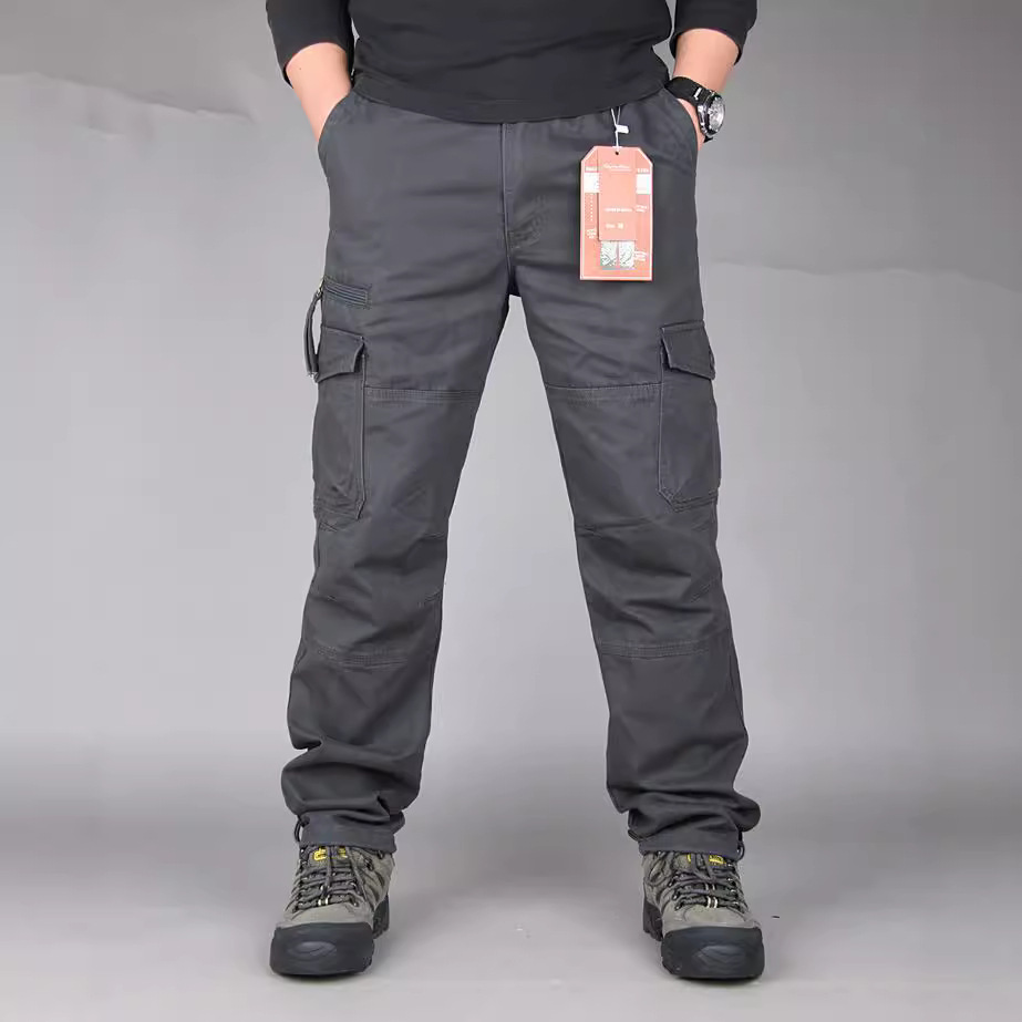 Comercio exterior transfronterizo ropa de hombre al por mayor overoles multibolsillos al aire libre coreanos rectos de primavera y otoño pantalones casuales monos de hombre