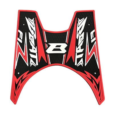Suitable for Honda Beat Fi Esp V1 Honda Scooter Modified Anti-Slip Foot Mat Factory Wholesale (Electric vehicle foot mat) - red