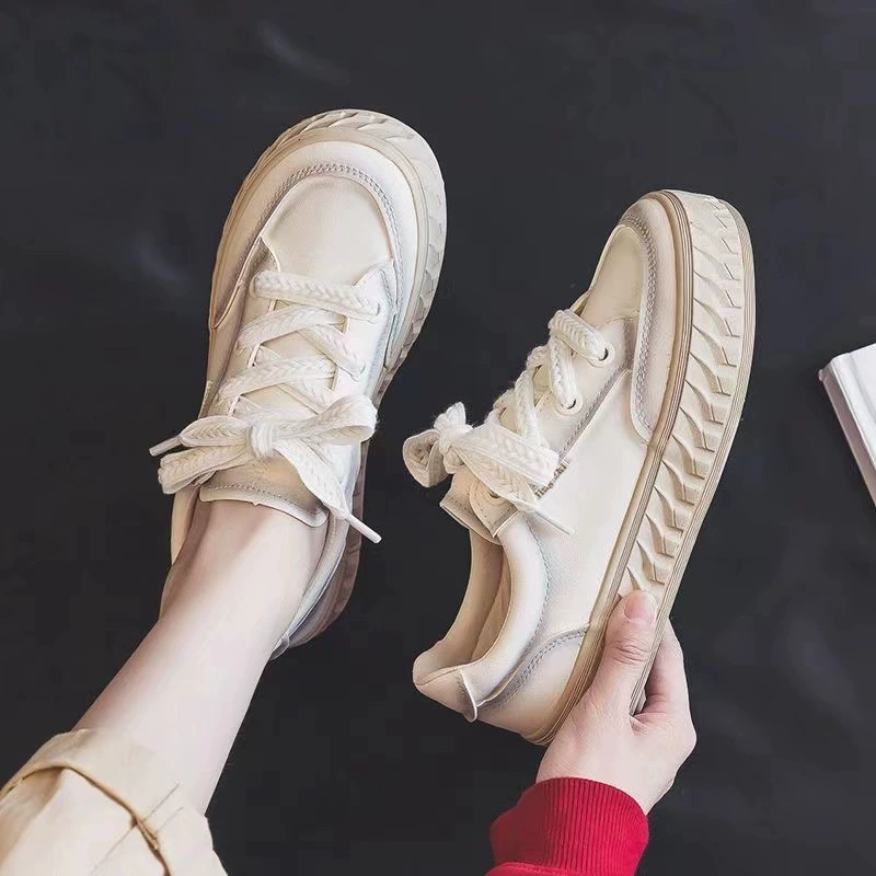 White shoes for leisure, universal sports sneakers platform, wholesale
