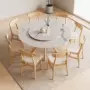 吃饭圆形实木家用餐桌椅