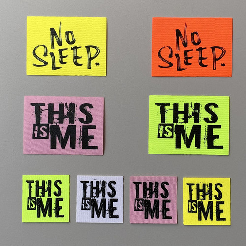 New Art Font 3D Printing Glue Printing Clothing Decorative Pairing Printing Fabric Labels Patch DIY Sticker