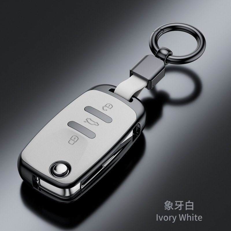 SuitabLe for VoLkswagen Sagitar Tiguan L Lavida Santana Bora Tanyue Passat Nappa Pattern FashionabLe Key Cover