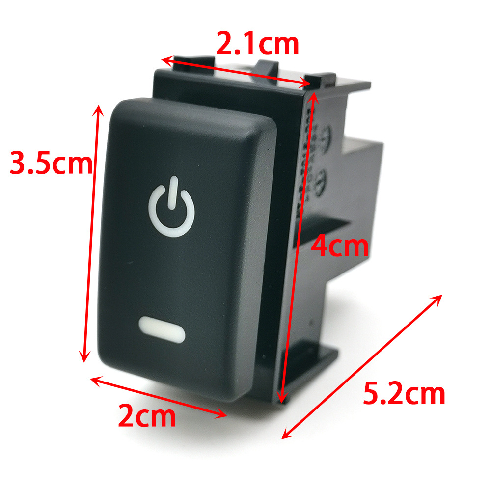 For Nissan Patrol Y62 08-15 Car Led Fan Fog Light Power Radar Button (with Line)