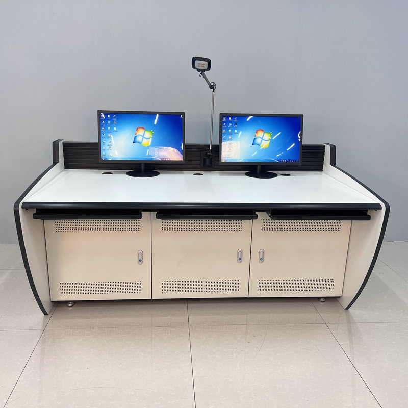 厂家供应 监控操作台控制台指挥中心调度台 侧板小小三角操作台