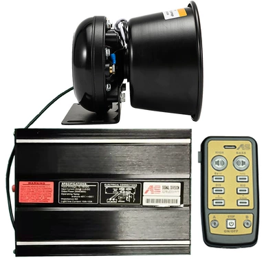 Wireless car siren speaker 300W megaphone high-pitched alarm speaker AS7200S+ round mouth speaker