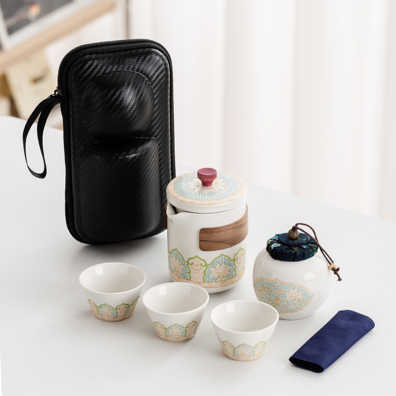 旅行茶器携帯用工夫茶器セット卸売り日本式屋外快客杯祝日ビジネスプレゼント|undefined