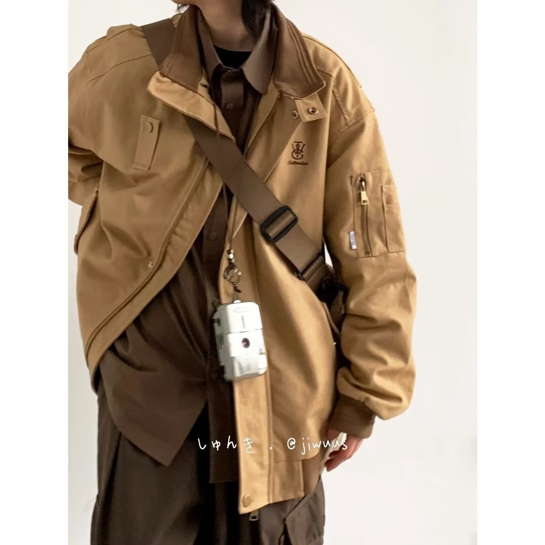 Japanese retro jacket for men and women