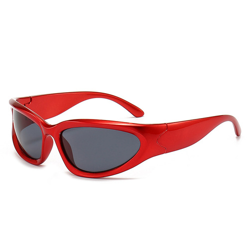 Cross-border new style fashionable futuristic cool sunglasses men's cycling sports glasses Y2K Millennium hot girl sunglasses