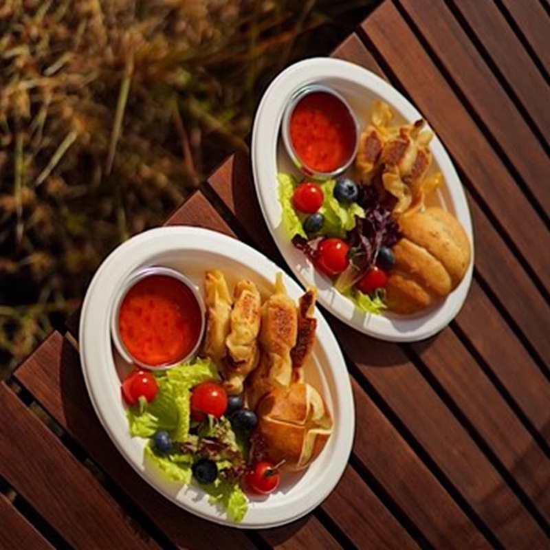 Disposable Food-Grade Picnic Party Cake Barbecue Thickened Oval Paper Plates Wholesale Eco-Friendly and Biodegradable Disposable Food-Grade Picnic Party Cake Barbecue Thickened Oval Paper Plates Wholesale Eco-Friendly and Biodegradable