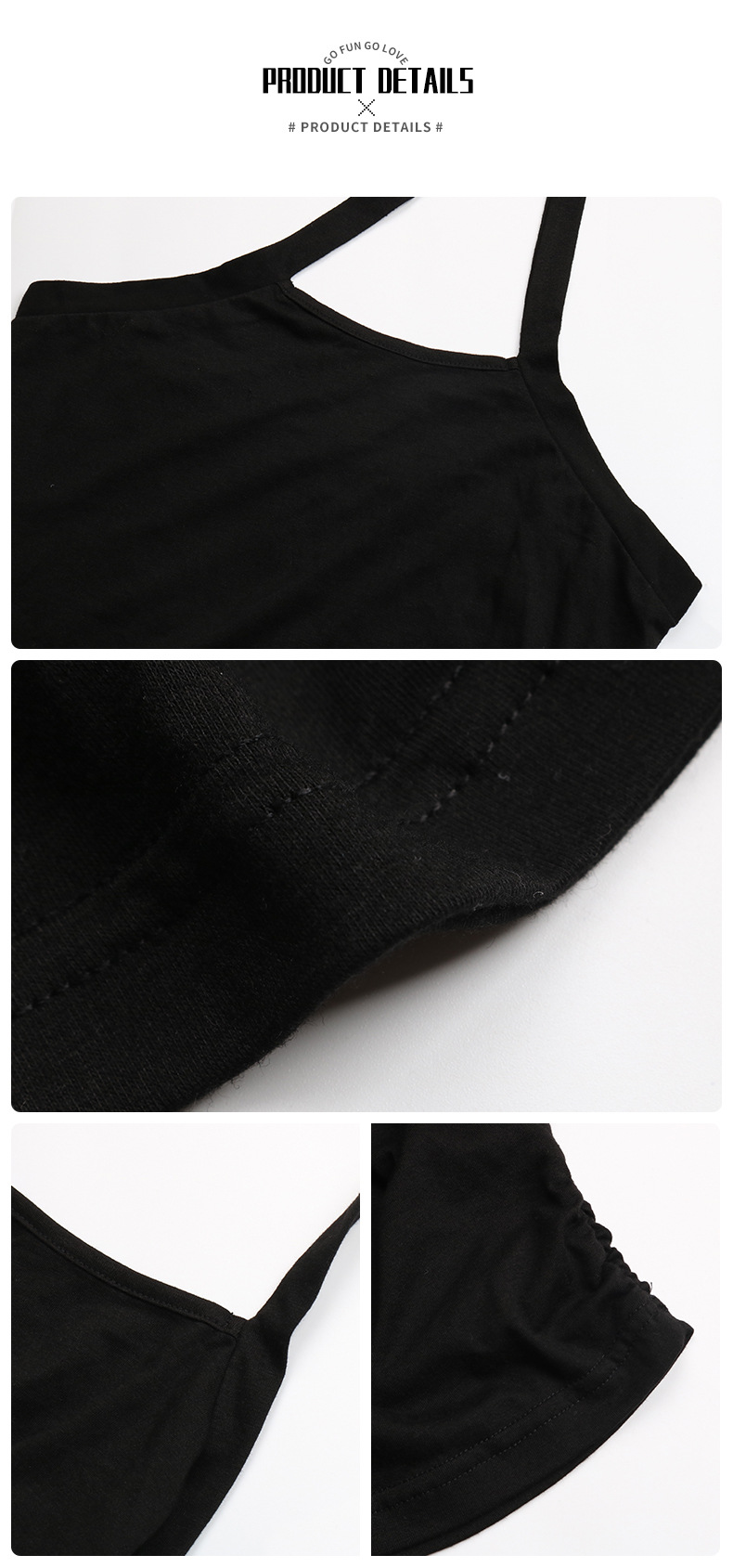 Black Tight Cross Halterneck Suspender Dress NSYYF107041