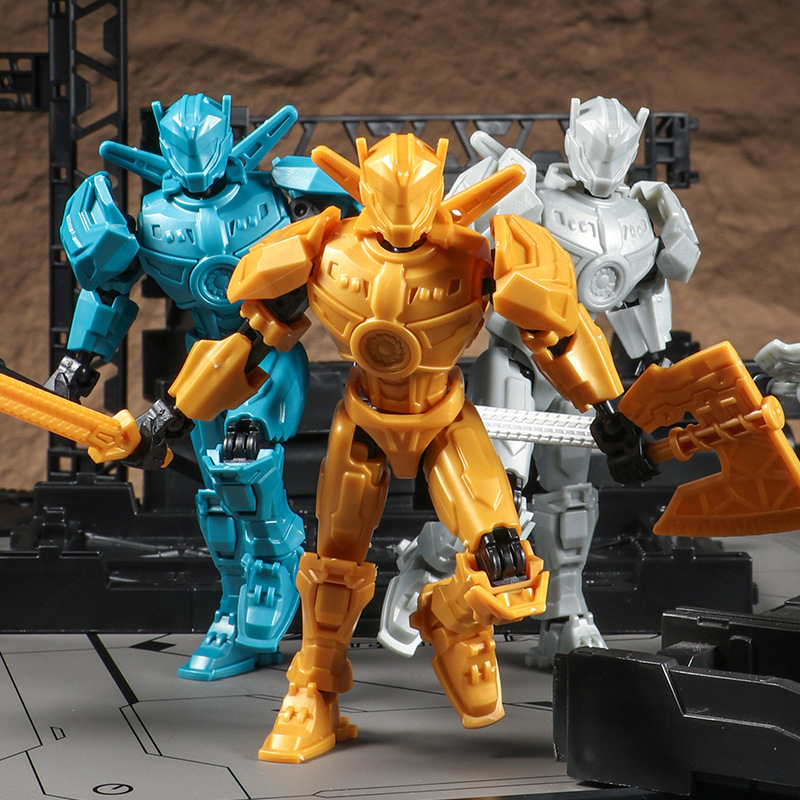 Muñecas de policías mecánicos vagabundos 13 muñecas móviles multiarticuladas de ensamblaje de bloques de deformación mecha muñecas